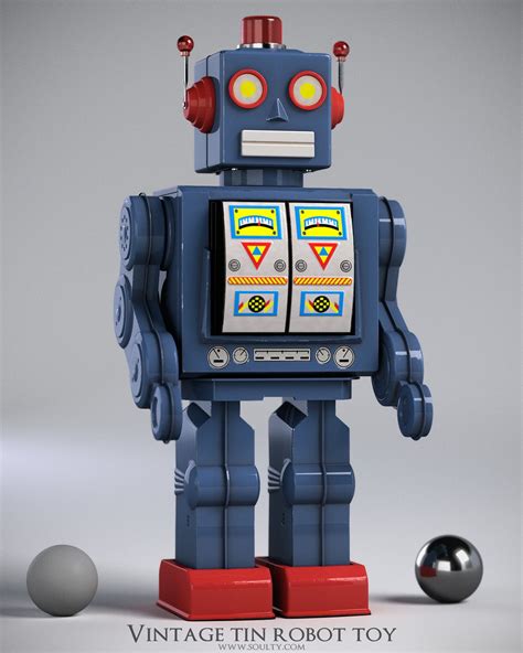 vintage robot toys